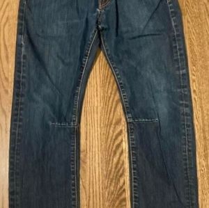 Ed Hardy embroidered denim